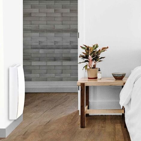 Radiateur électrique 1500W - Connecté Wifi - pierre naturelle - inertie sèche - affichage digital - Blanc - Onyx Heatzy
