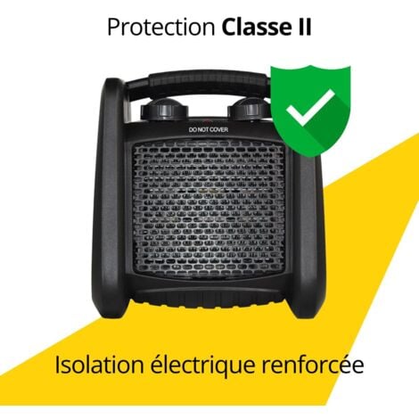 Stanley - Chauffage électrique industriel de chantier - 3000W - Protection  surchauffe - Noir - Chauffage - Achat & prix