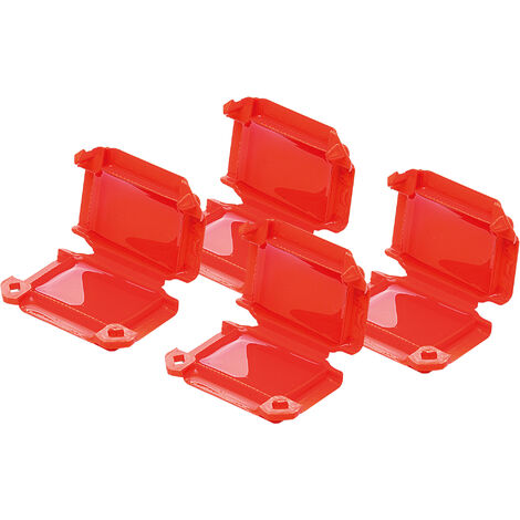 Lot 4 Boîtiers de connexion IPX8 HAPPY SMALL - Rouge - Zenitech (1/4)