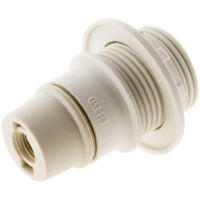 Creative Cables Kit Douille E27 Thermoplastique Avec Interrupteur à Tirette - Blanc