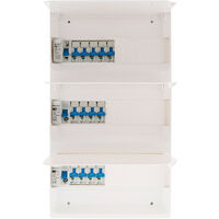 Coffret T5 39 modules Blanc équipé de 13 disjoncteurs et 3 inter. diff. livré avec accessoires - Zenitech