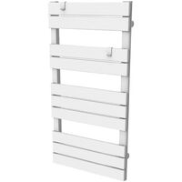 Voltman – Sèche-serviette électrique 500W – Inertie sèche – Barres plates – Installation verticale – Écran LCD rétroéclairé – IP24