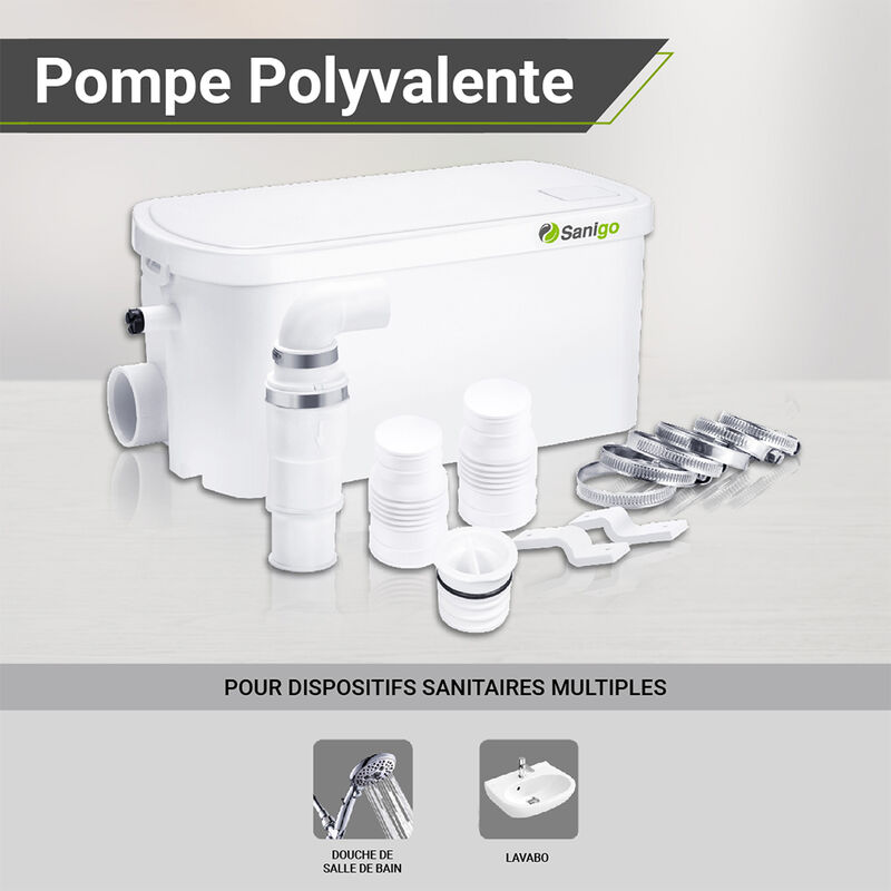 Pompe Sanitaire Douche Silencieux 250 - Mini, station de relevage