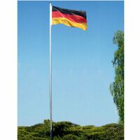 Grafner® Fahnenmast Aluminium ca. 6 Meter mit Deutschland Flagge