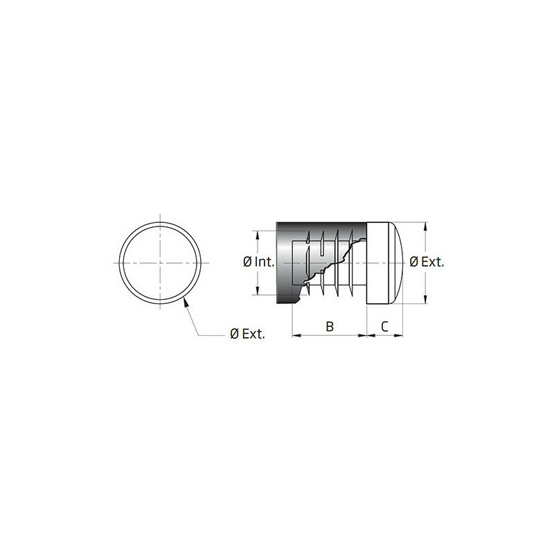 Guide Cordes Nickel pour Basse. Diamètre 19mm, 3/4