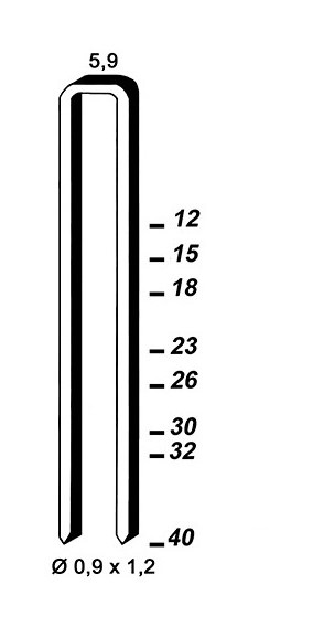 5000 agrafes type 53 - 10mm Galvanisé compatible alsafix vx