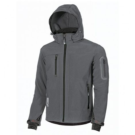 Kit veste chauffante softshell blanche pour Homme (chargeur + batterie),  taille au choix - FLEX