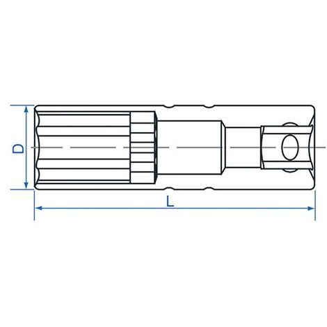 Douille bougie 12 pans - 3-8 - 14 mm avec caou… - Achat / Vente