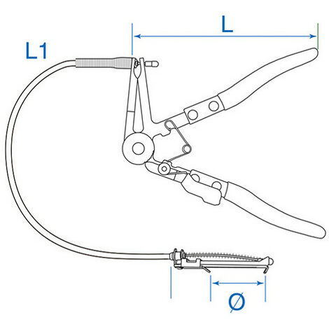 Pince flexible pour collier auto-serrant type W - AUTOBEST
