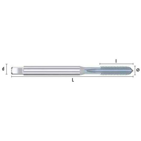 Jeu de taraud à main 3 passes HSS M10 x 1,50 mm pas métrique x Q. Carrée  pour Aciers, Inox - Diamwood