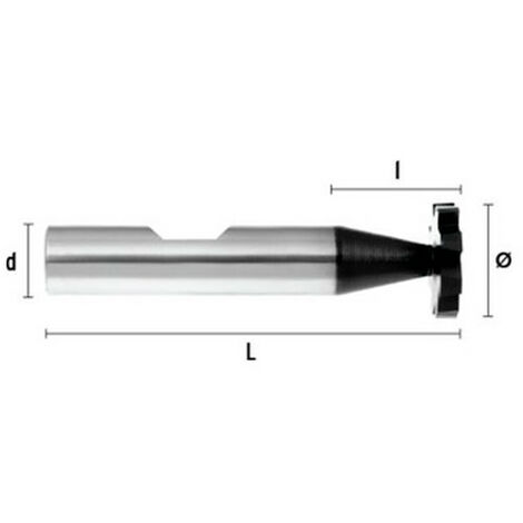 Fraise à défoncer carbure monobloc pour joints portes et fenêtres D. 3,5 x  Lu. 8