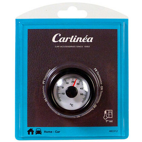 Thermomètre intérieur analogique classique- 20° C - + 60° C - Carlinéa