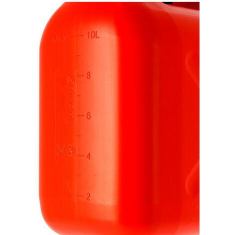 EDA - Jerrican Essence 5 L - avec Bec Verseur Rigide - Homologué pour  Carburant et Hydrocarbures - 32,1 x 17,8 x 18,2 cm - Rouge