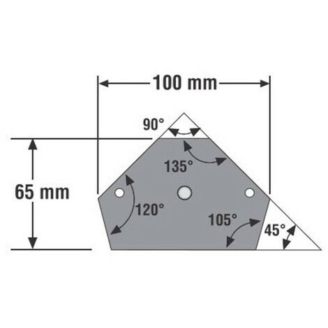 Aimant Soudure Equerre Soudure Magnetique avec Angle 45° 90° 135° -  25BL/11KG