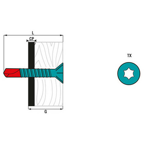 VIS TRPF 3.5 x 9.5 mm : : Bricolage