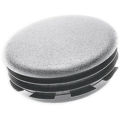 Embout rond à ailettes diam. 16 mm Plastique GRIS