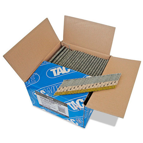 Boîte de 3300 clous, annelés extra galvanisés en bande papier 34° D. 2,8 x 50 mm - Tacwise - 1124