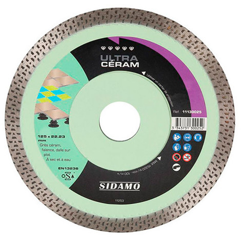 Disque diamant 125 déporte - Disque diamant pierre 125 mm - Disque