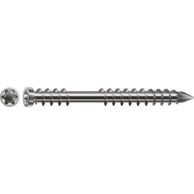 200 REISSER Edelstahl A2 Terrassenschrauben ATM Torx 5x 60 Holzschrauben