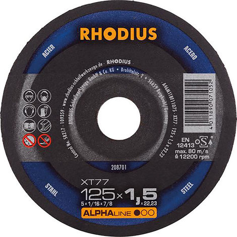 Stück Rhodius Trennscheibe Stahl XTK77 230x1,9x22,23 Alpha gerade 