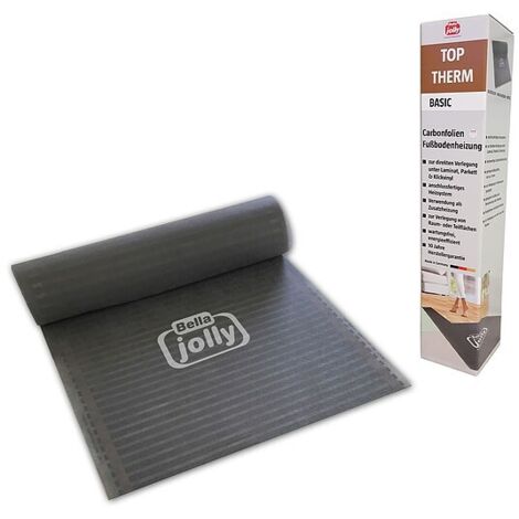 jollytherm Carbonfolienheizung Top-Therm BASIC 1,25 m² - Heizmatte 2,5 x 0,5 m inkl. Anschlussleitung - 05456