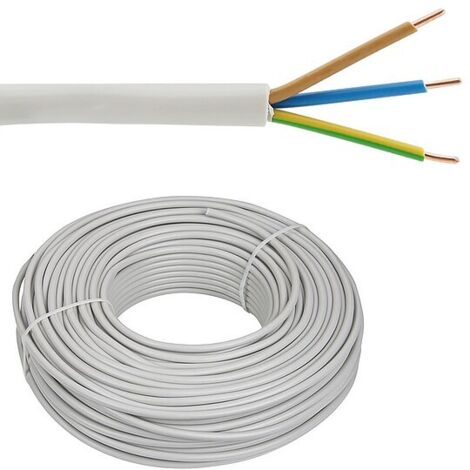 Installationsleitung NYM-J 3 x 2,5 mm² - Farbe grau - Rolle je 50 m