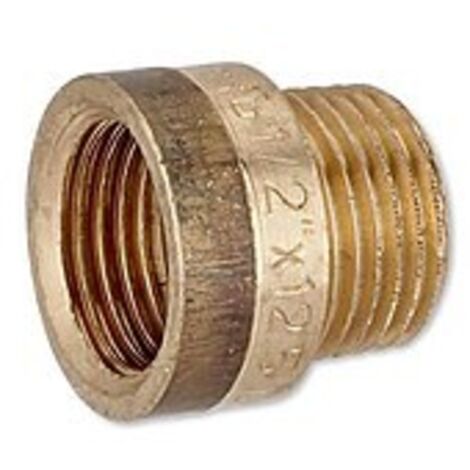 Rotguss Gewindefitting-Hahnverlängerung 1/2'' x 12,5 mm