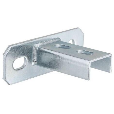 Sattelflansch verzinkt - quer - 125 x 40 x 6 mm - für Profil 27/18 und 28/30
