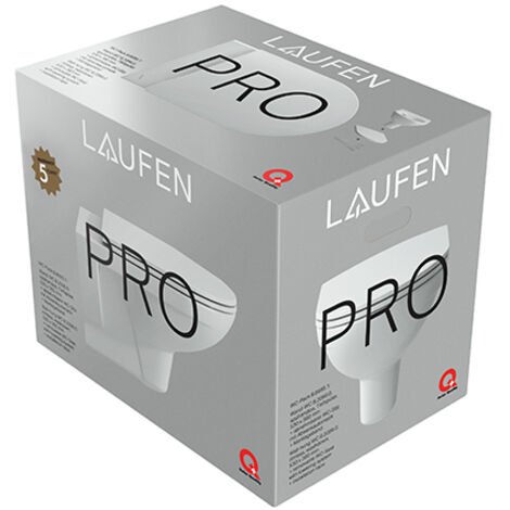 Combi-Pack Laufen PRO Wand-Tiefspül-WC, spülrandlos & WC-Sitz Softclose, abnehmbar - H8669510000001
