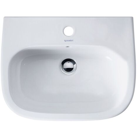 Duravit D-Code Waschtisch, mit Hahnloch, mit Überlauf,