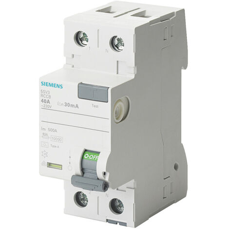 FI-Schutzschalter Siemens, 2-polig, Typ F, 25A, 30 mA, 5SV3312-3 (1/3)