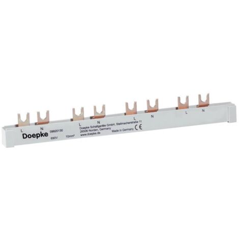 Gabel-Phasenschiene Doepke für Brandschutzschalter DAFDD Länge 210 mm (12TE) (1/5)