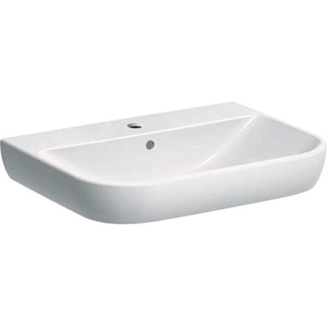 Waschtisch Geberit Smyle, 650 x 170 x 480 mm, weiß - 500230011 (1/5)