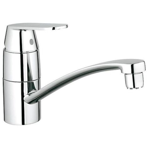 Spültischarmatur Einhebelmischer für Durchlauferhitzer – Flacher Auslauf 140° schwenkbar – GROHE SilkMove 46mm – 31179000 (1/5)