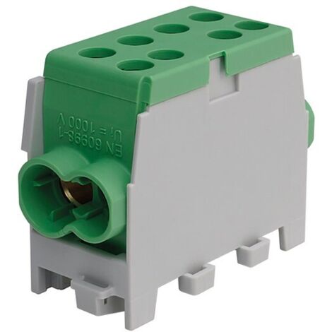 Hauptleitungs-Abzweigklemme - grün, 1-polig 2x Eingang 35 mm² / 2x Ausgang 25 mm²