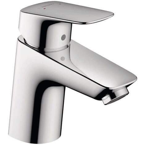 Waschtischmischer Hansgrohe 70 Logis, Ausladung 107 mm, mit Zugstange, chrom - 71070000 (1/10)