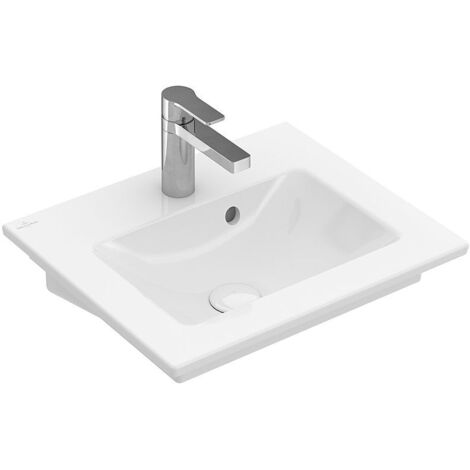 Handwaschbecken Villeroy & Boch Venticello 500 x 420 mm, 1 Hahnloch, mit Überlauf, weiß - 41245001