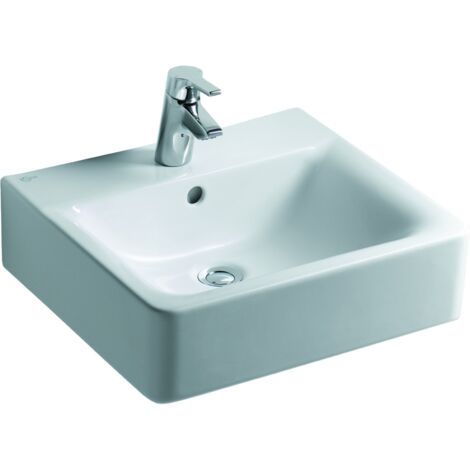 Ideal Standard Connect - Waschbecken Cube 50x46x18 cm, mit 1 Hahnloch, weiß E713801