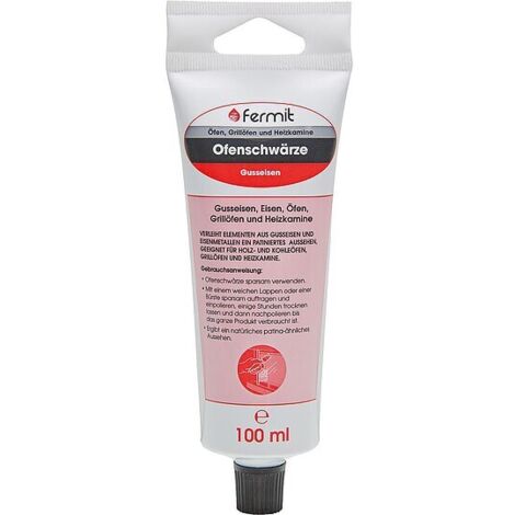 FERMIT Ofenschwärze / Pflegemittel für gußeiserne Teile, Tube 100 ml