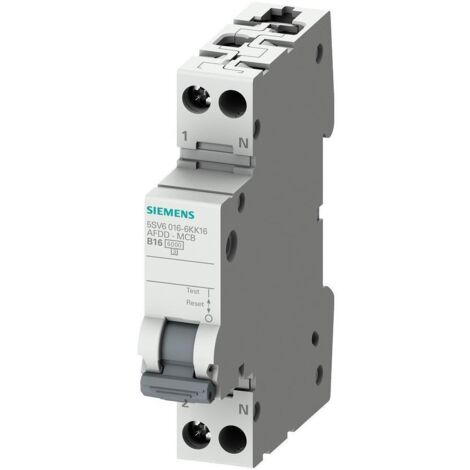 Siemens Indus.Sector Brandschutzschalter B16 2pol 230V 1TE 5SV6016-6KK16 (1/5)