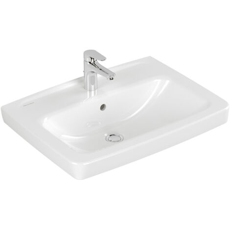 Waschtisch Villeroy & Boch NEWO eckig 650 x 175 x 470 mm - 4A926501