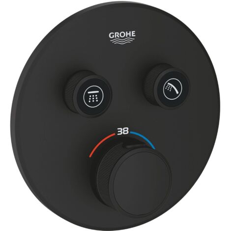 Unterputz-Thermostat Grohe Grohtherm SmartControl mit 2 Absperrventilen, phantom black - 29507KF0