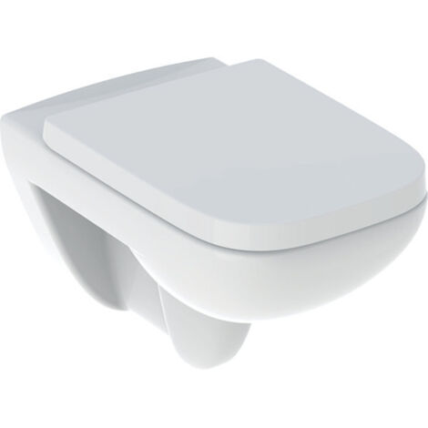 Combi-Pack Geberit Renova Plan Wand-Tiefspül-WC 355 x 345 x 540 mm & WC-Sitz, weiß, - 500817001 (1/6)