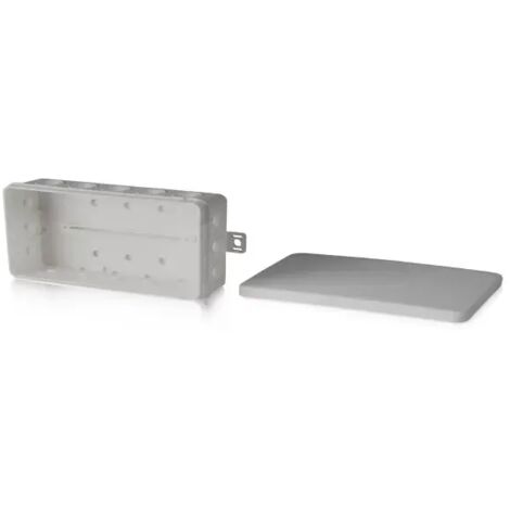 Aufputz-Abzweigkasten, IP54, grau - Maße 134 x 89 x 40 mm (1/2)