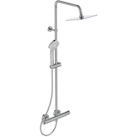 Brause-System Ideal Standard Ceratherm 100 Handbrause, Kopfbrause Ø 200 mm und Thermostat, chrom - A7240AA