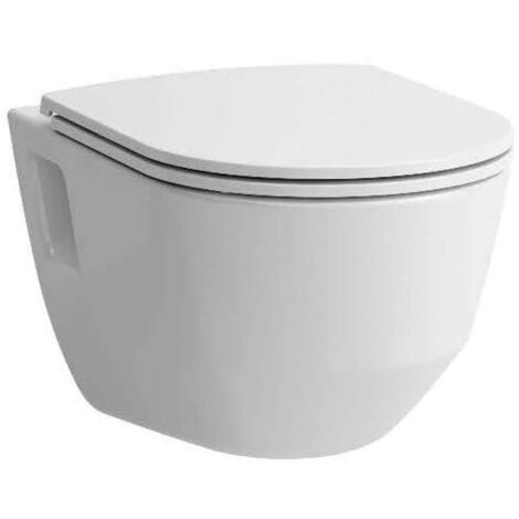 Laufen Pro - Wand-WC mit Sitz Slim, SlowClose, Rimless, weiß H8669540000001 (1/5)