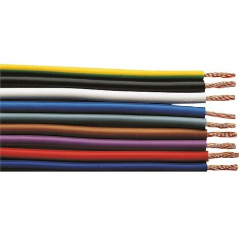 Isolierte Starkstromleitung H07V-K flexibel, 1 x 2,5 mm² hellblau - Rolle 100 m