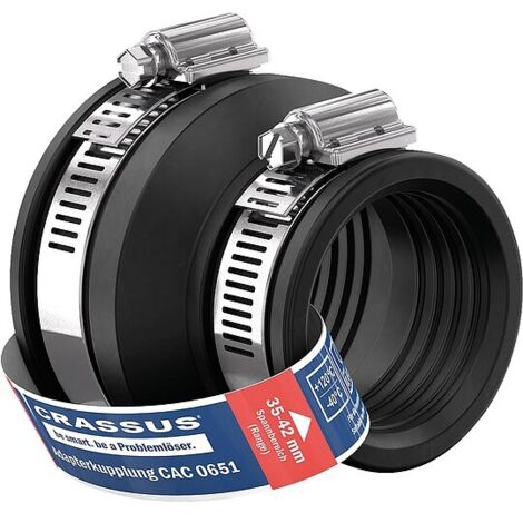 Adapterkupplung CAC 0651 Spannbereich 50-65 x 35-42mm EPDM - PN 0,6 bar (1/2)