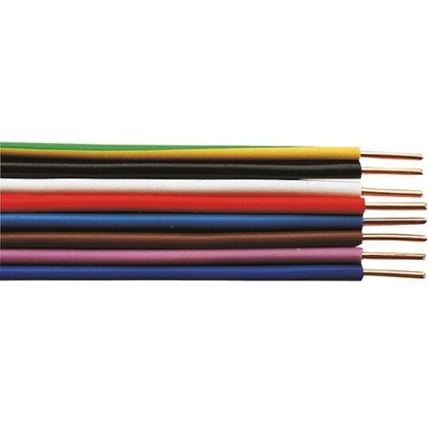 Isolierte Starkstromleitung H07V-U massiv, 1 x 1,5 mm² braun - Rolle 100 m