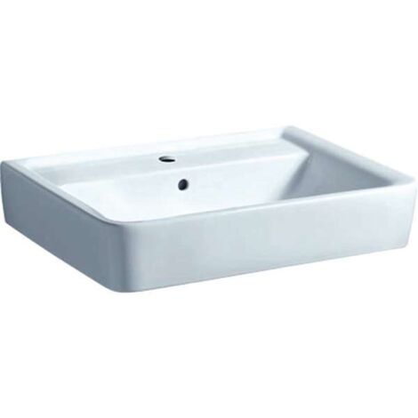 Waschtisch Geberit Renova Plan 650 x 195 x 480 mm, weiß - 501640001